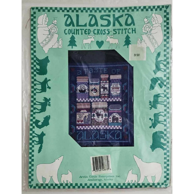 Alaska Counted Cross Stitch Kit "A Taste of Alaska" New Sealed NOS 8" x 10"