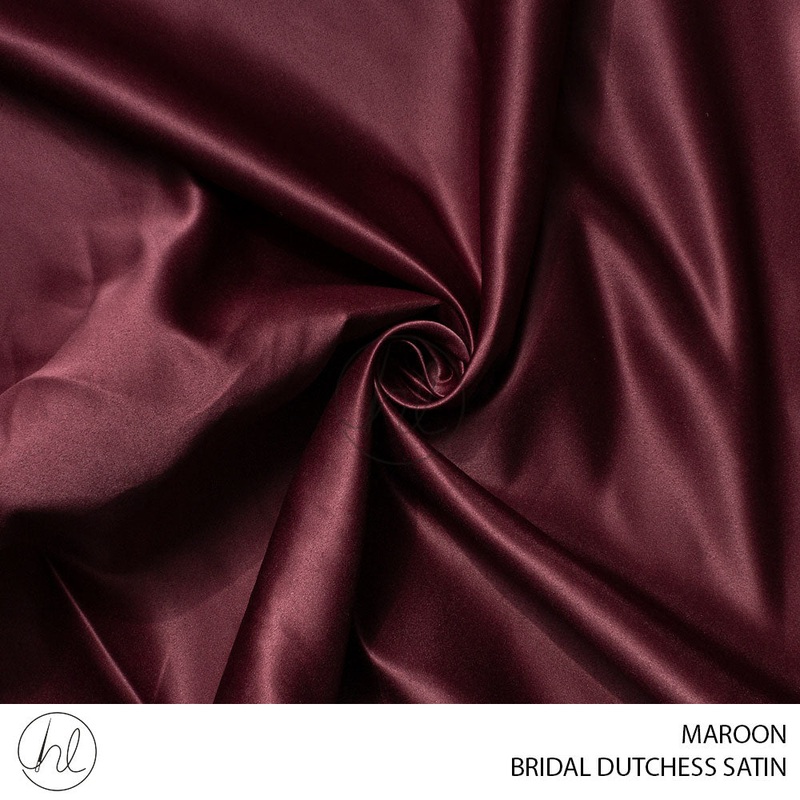 Bridal Dutchess Satin 781 Maroon 150cm Per M