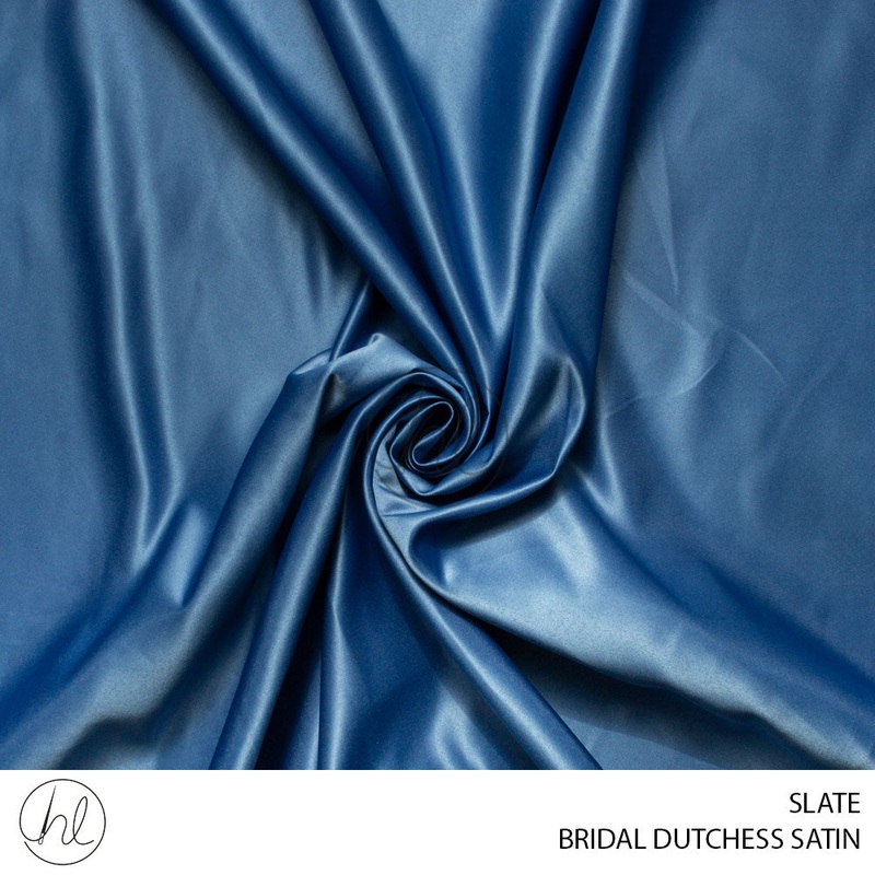 Bridal Dutchess Satin 781 Slate 150cm Per M