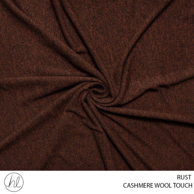 Cashmere Wool Touch 56 Rust 150cm Per M