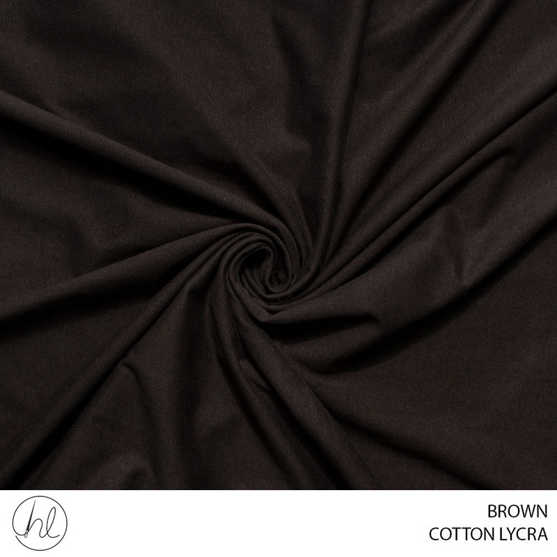 Cotton Lycra 139 Brown 185cm Per M