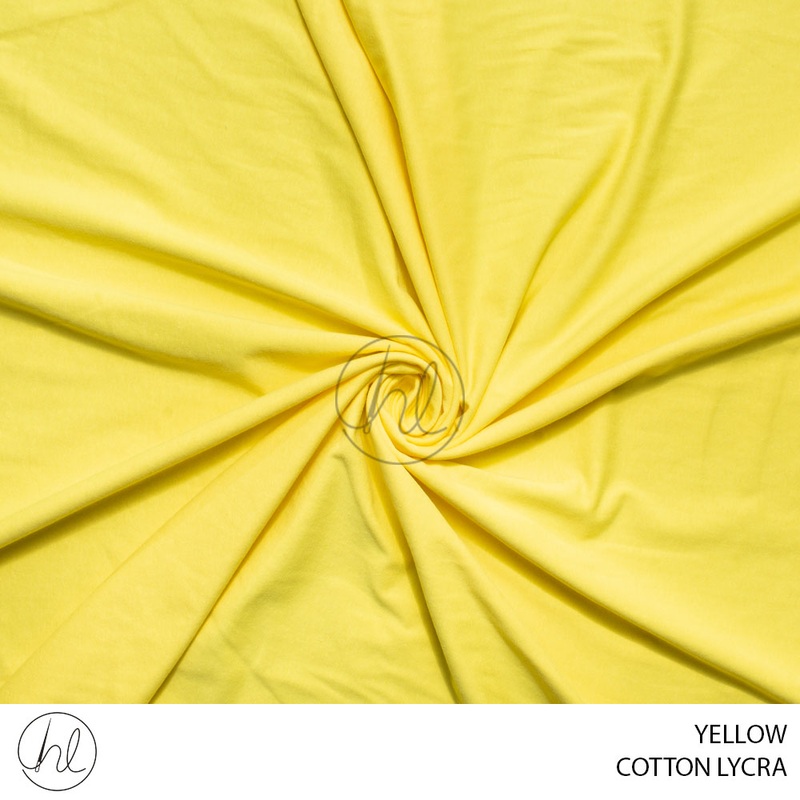 Cotton Lycra 139 Yellow 185cm Per M