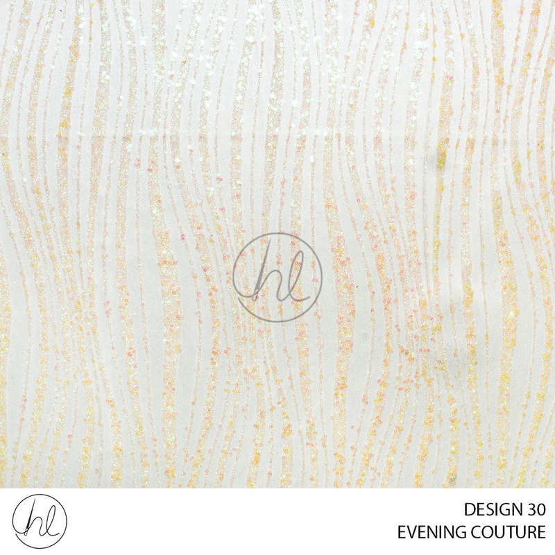 Evening Couture 51 White Design 30 150cm Per M