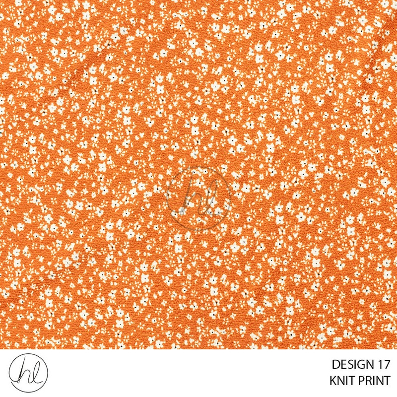Knit Print 51 Rust Design 17 150cm Per M