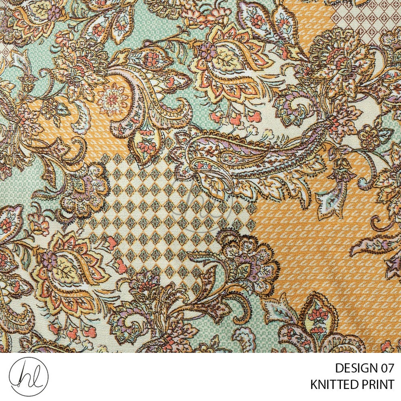 Knitted Print 51 Multi Design 07 150cm Per M