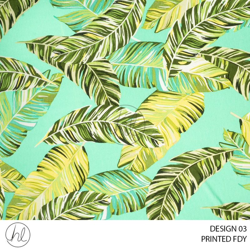 Printed FDY 2556 Lime Design 03 150cm Per M