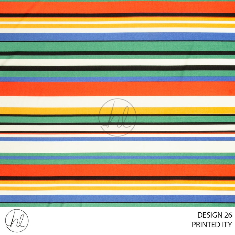 Printed ITY 51 Multi Design 26 150cm Per M