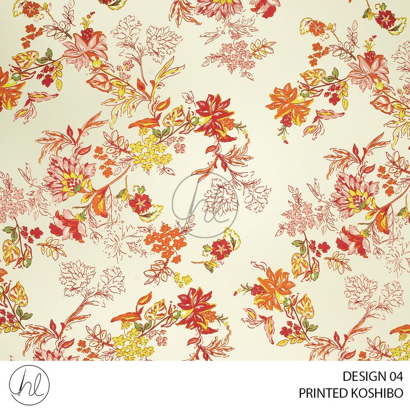 Printed Koshibo 51 Ivory Design 04 150cm Per M