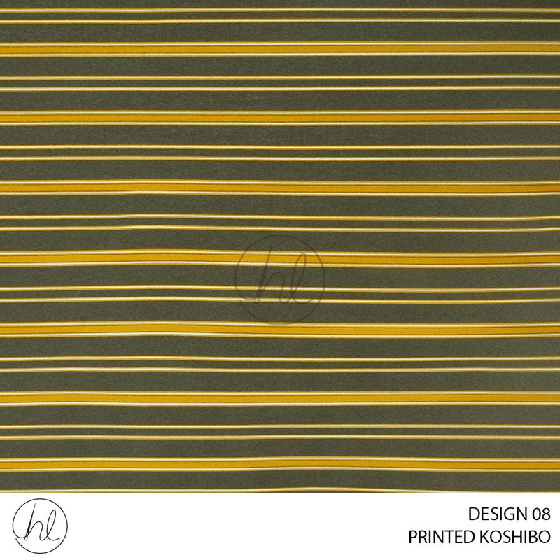 Printed Koshibo 51 Olive Design 08 150cm Per M