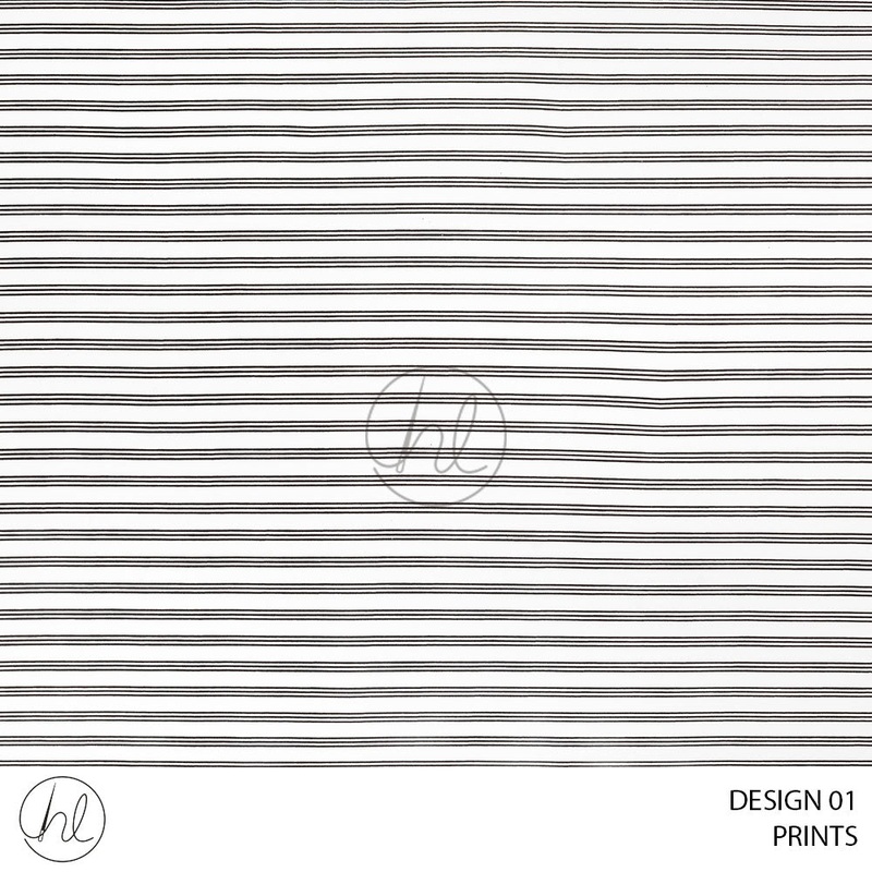 Prints 51 White Design 01 150cm Per M