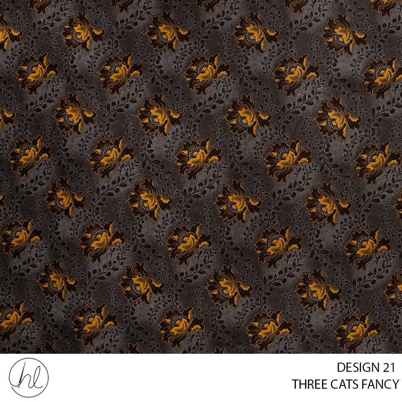 Three Cats Fancy 419 Brown 90cm Per M