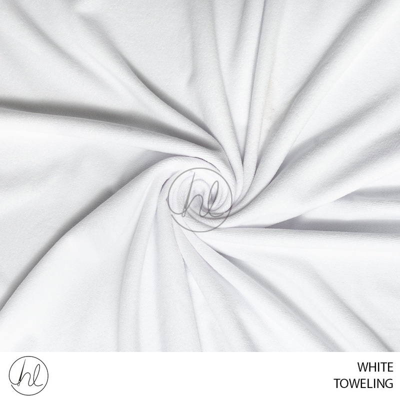 Toweling 55 White 150cm Per M