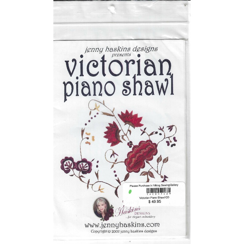 Victorian Piano Shawl designs by Jenny Haskins CD for 66 designs