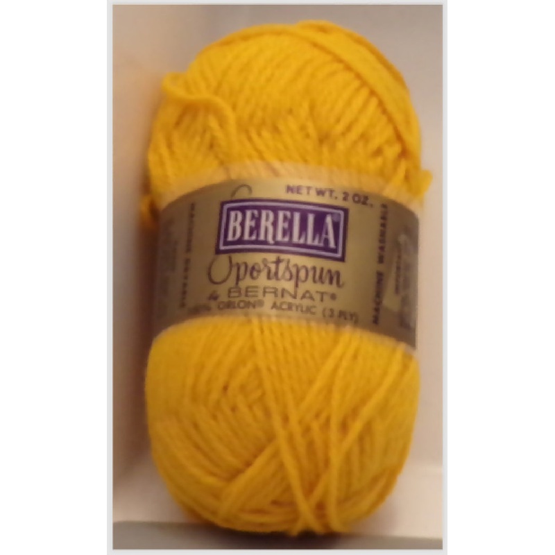 Bernat Berella Sportspun Gold; Lot of 2 skeins plus about 12 oz. reclaimed