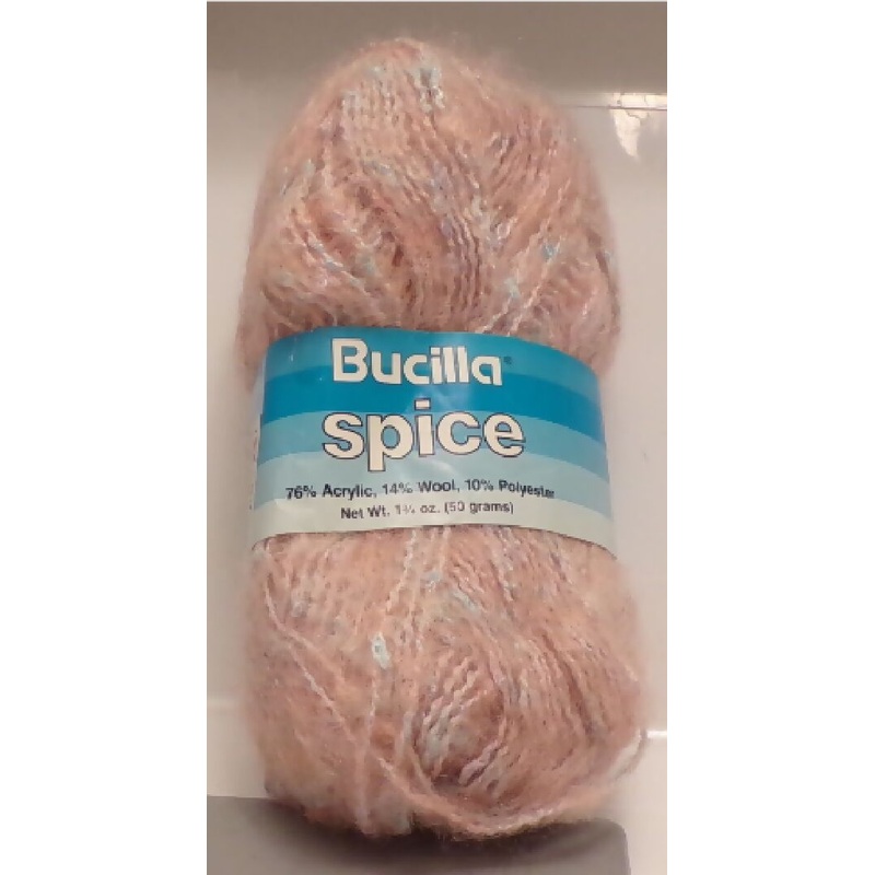 Bucilla 'Spice' Chunky; Slubby Brushed; Pink; Lot of 2 Skeins; Vintage