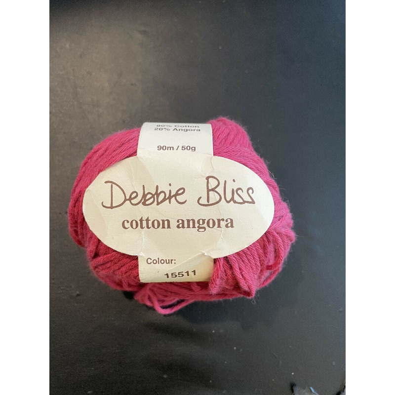 Debbie Bliss Cotton Angora, Berry Red