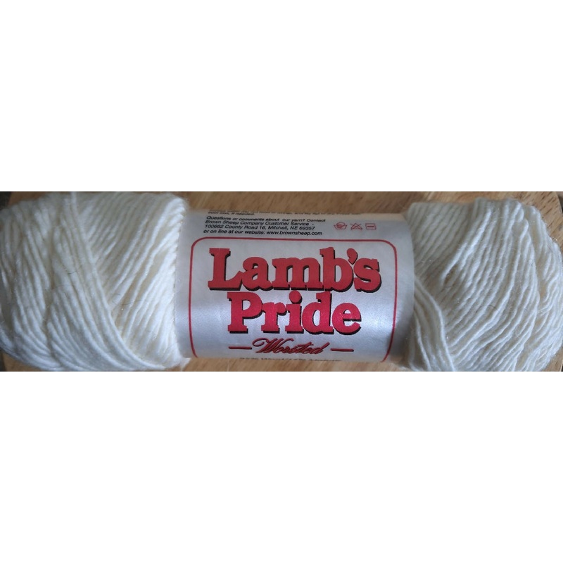 DESTASH- Lamb's Pride Worsted Wool-Mohair Blend in Creme Ivory