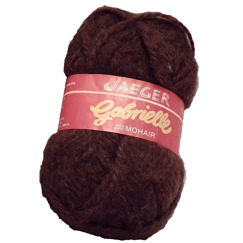 Jaeger 'Gabrielle' Brown; Acrylic, Wool, Mohair; 1 Full Skein