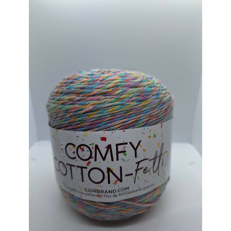 Lion Brand comfy cotton fetti