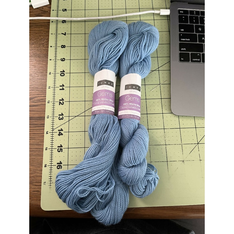 Louet Gems 100% Merino wool - light blue (Neptune) Fingering weight