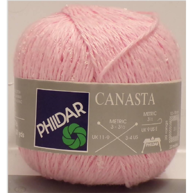 Phildar 'Canasta 164', Pink; Cotton, Acrylic, Polyester; Vintage; Lot of 3
