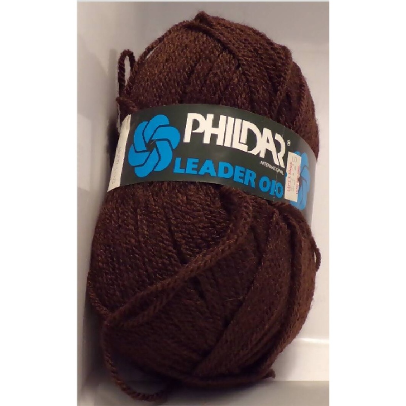 Phildar 'Leader 010'; Brown; Vintage; Lot of 5 plus reclaimed
