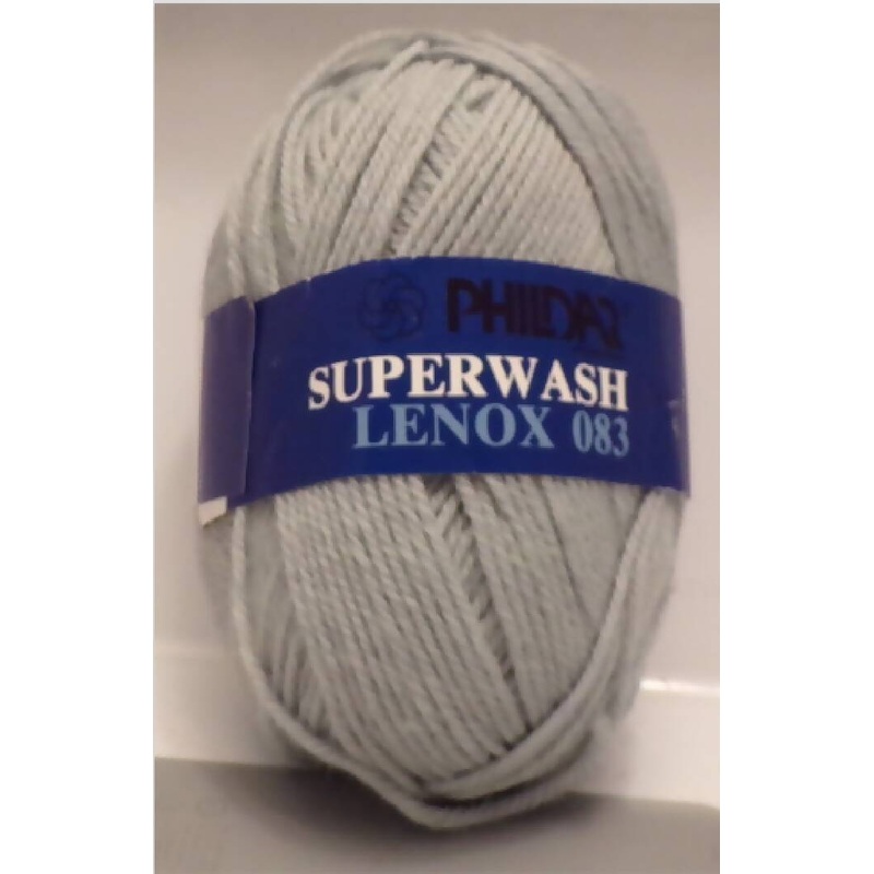 Phildar 'Superwash Lenox 083', Sage Green; Pure Wool; Lot of 7