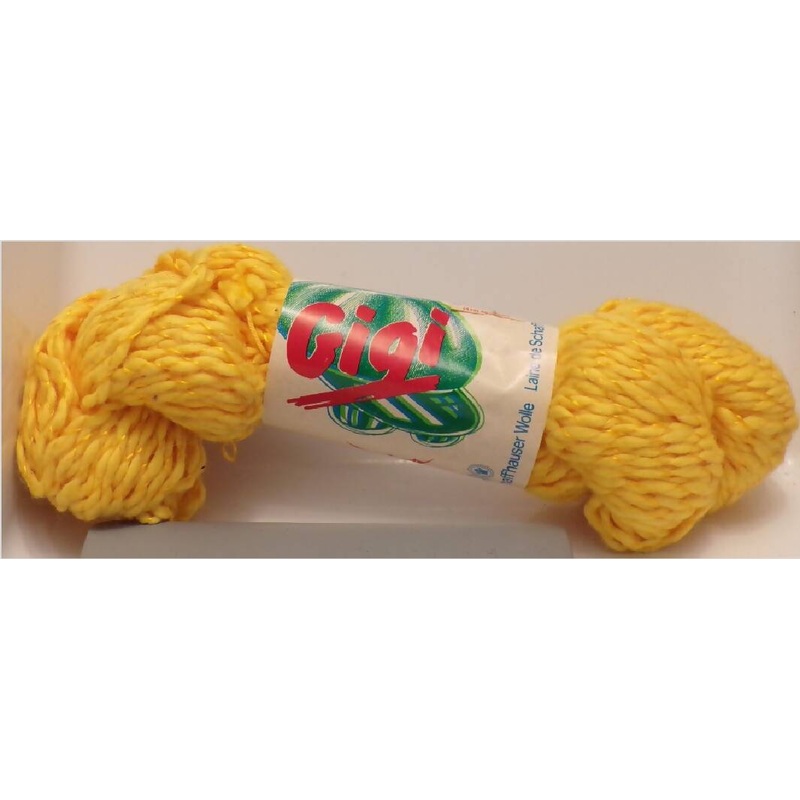 Schaffhauser Wolle 'Gigi', Yellow; Cotton, Viscose; Lot of 6 Skeins