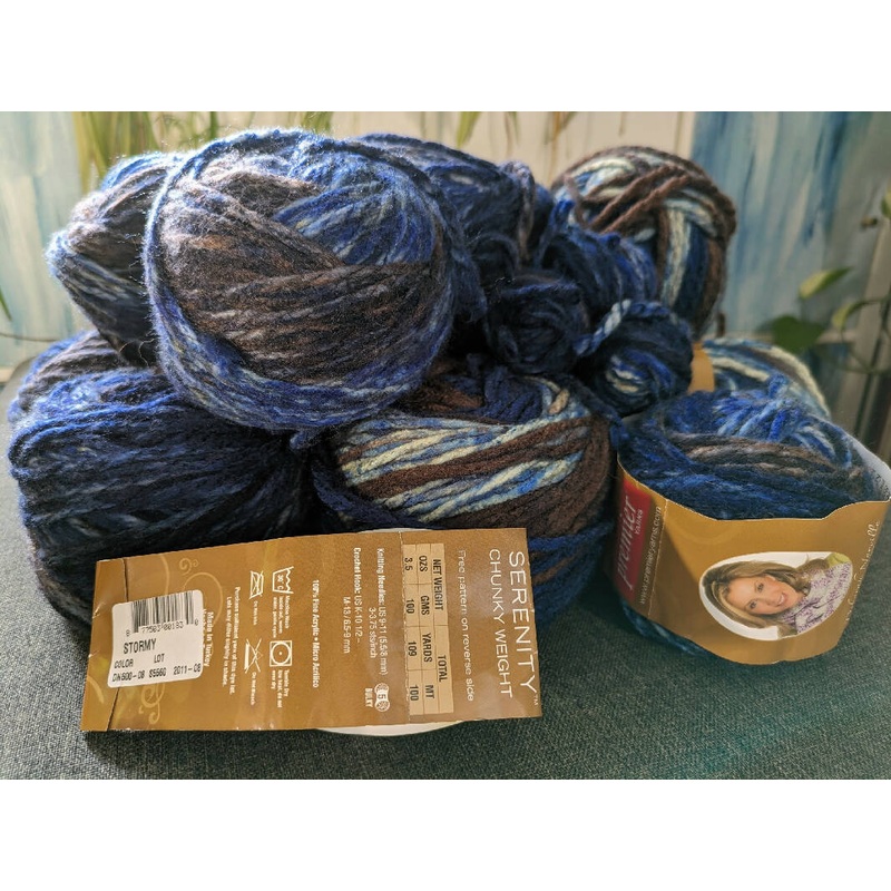 Serenity Chunky Prints, Stormy - 800g/28.2oz - 797m/872yd