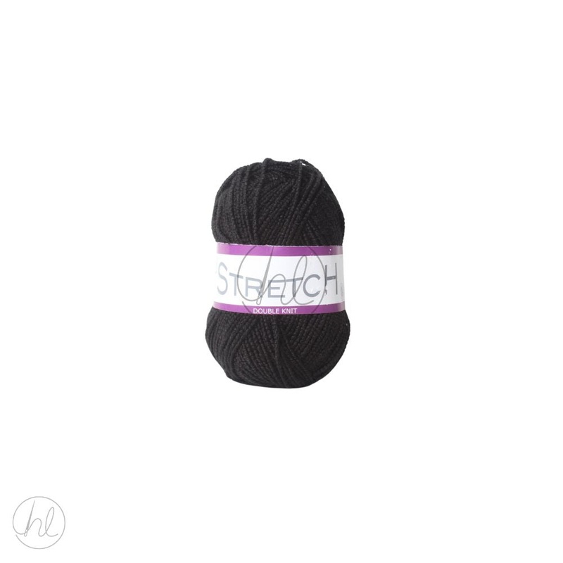 ELLE STRETCH WOOL DK  50G  BLACK FREE