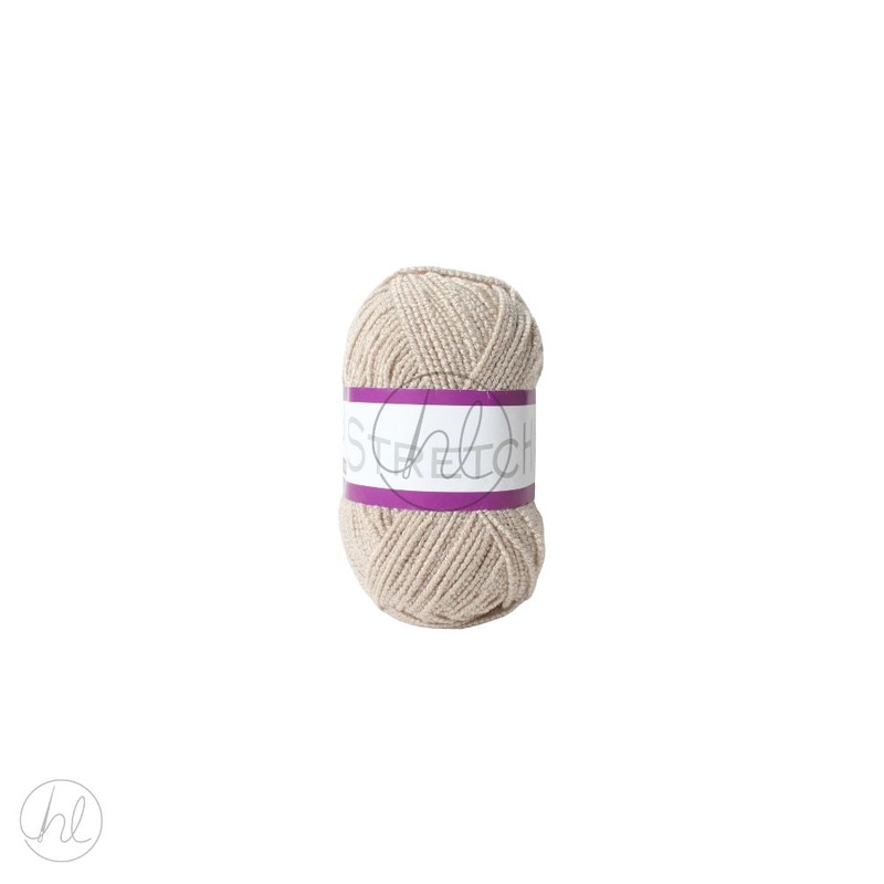 ELLE STRETCH WOOL DK  50G  STONE FREE