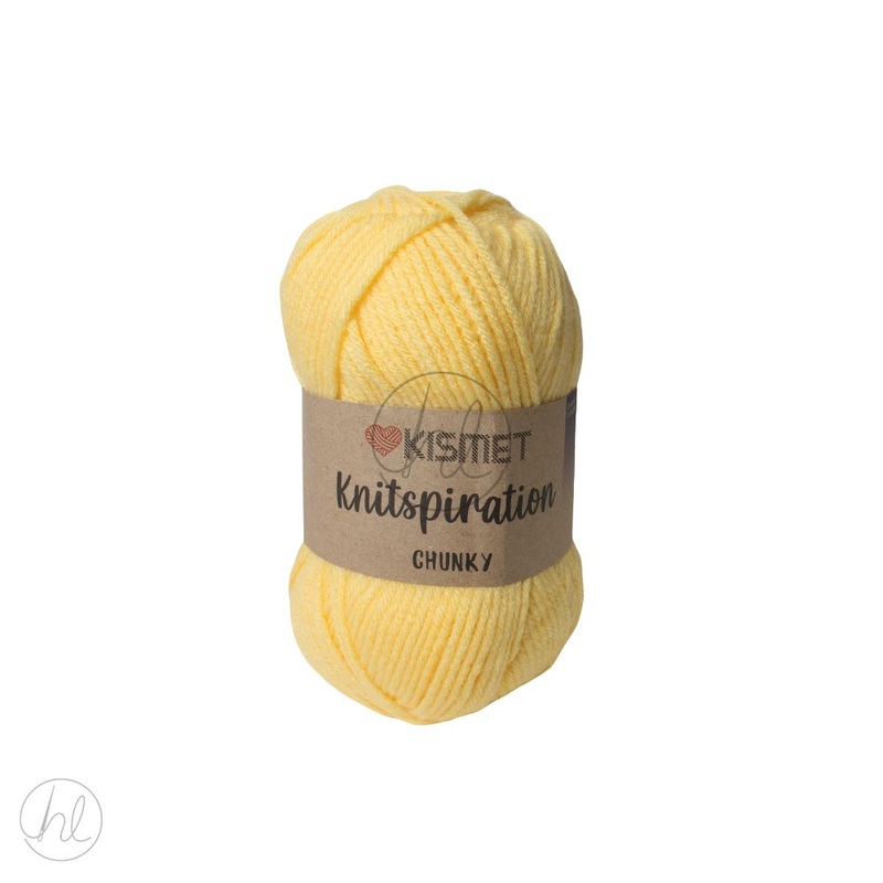 KNITSPIRATION CHUNKY 100G YELLOW FREE