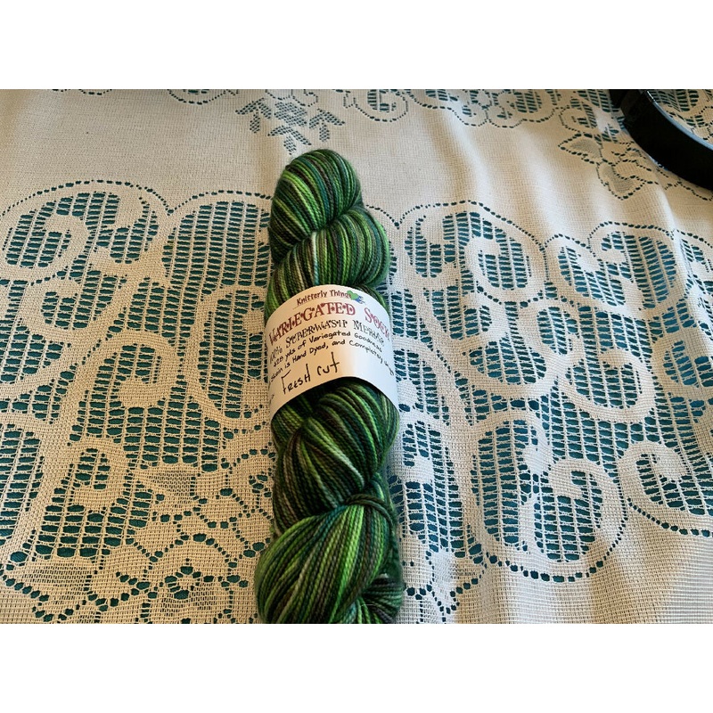 Knitterly Things Vesper Variegated Sock Yarn Hand dyed