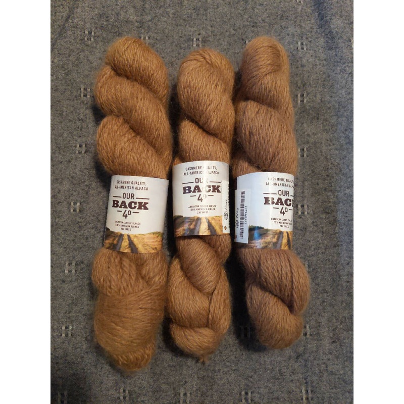 Our Back 40 alpaca yarn