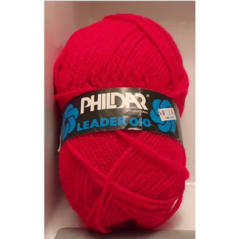 Phildar 'Leader 010'; Red; Vintage; Lot of 1+ 1 partial & some reclaimed cakes