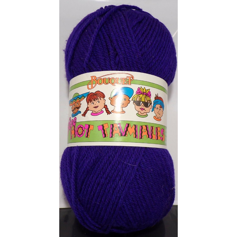 Spinrite Yarns Bouquet 'Softee Hot Tamales'; Purple; Acrylic; 1 Full Skein