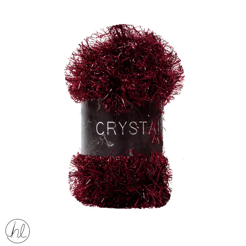 Crystal Feathers Yarn50G Maroon