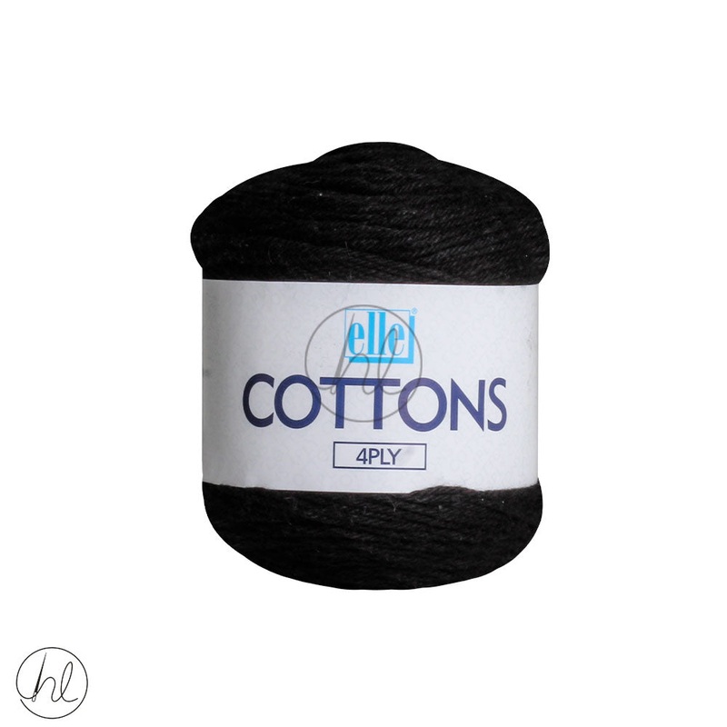 ELLE COTTONS 4PLY BLACK 50G