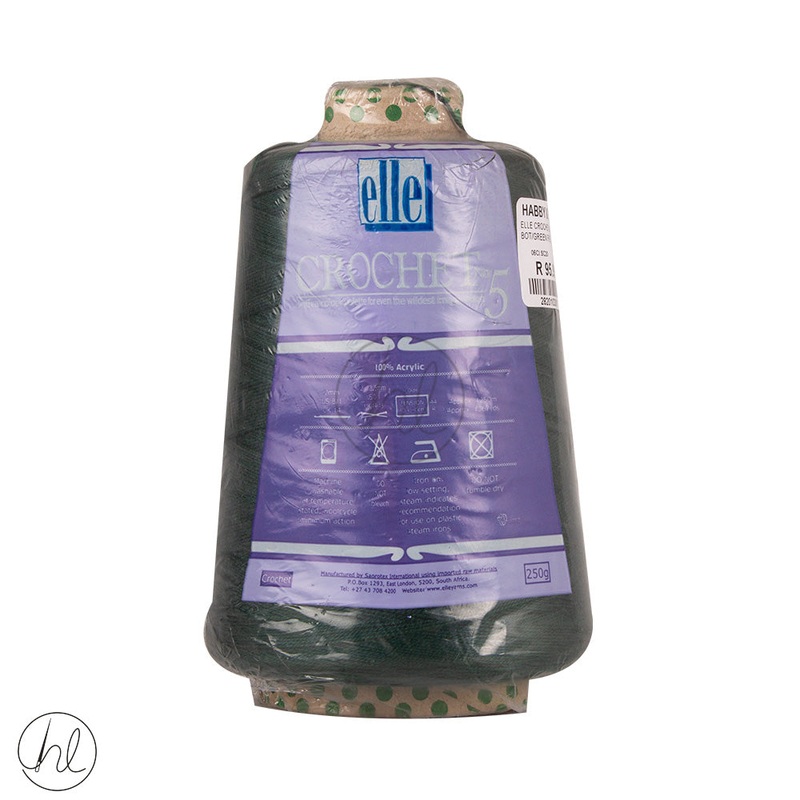 Elle Crochet NO.5 250G BOTTLE GREEN