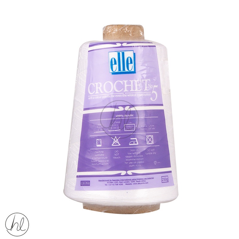 ELLE CROCHET NO.5 250G WHITE