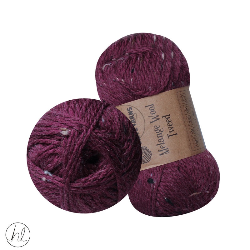 KARTOPU MELANGE TWEED 100G MAROON 1372