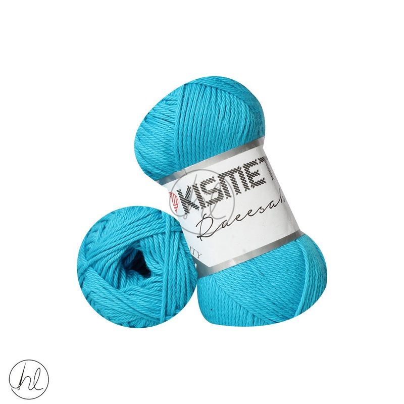RAEESAH 100% PURE COTTON TURQUOISE 14 50G