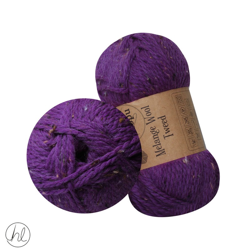 KARTOPU MELANGE TWEED 100G VIOLET 1371