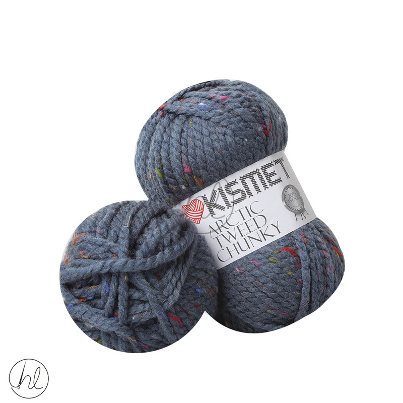 KISMET ARCTIC TWEED CHUNKY 100G DENIM BLUE 01