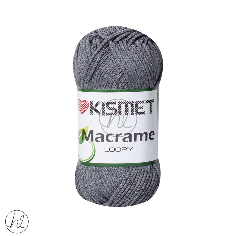 KISMET MACRAME LOOPY 200G LIGHT GREY