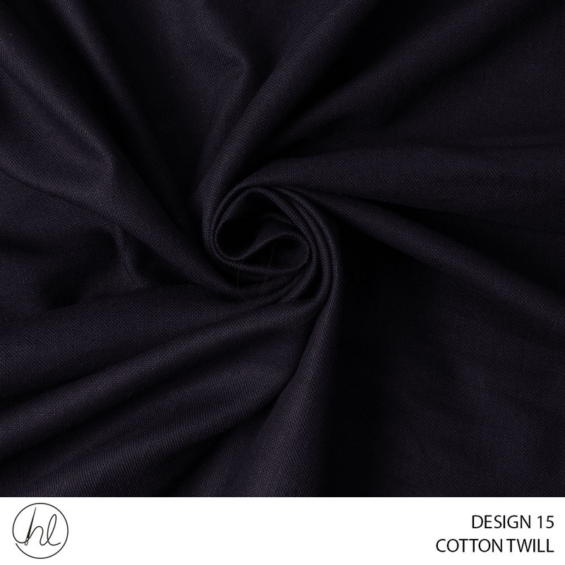 100% COTTON TWILL 174 DESIGN 15 NAVY 150CM WIDE BUY 20M OR MORE AT R49