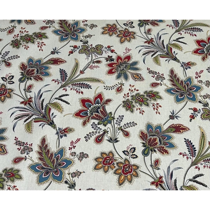 $25 Whole 5 Yard Cut - Upholstery Duck Fabric - Large Floral - Richloom