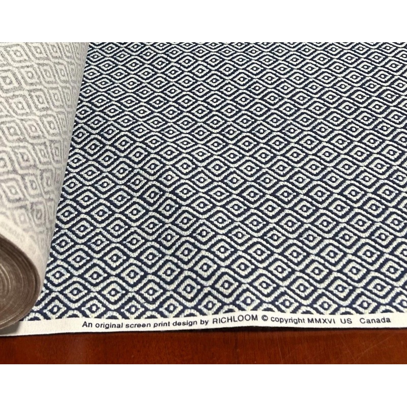 $25 Whole 5 Yard Cut - Upholstery Duck Fabric - Rhythm Raven - Richloom