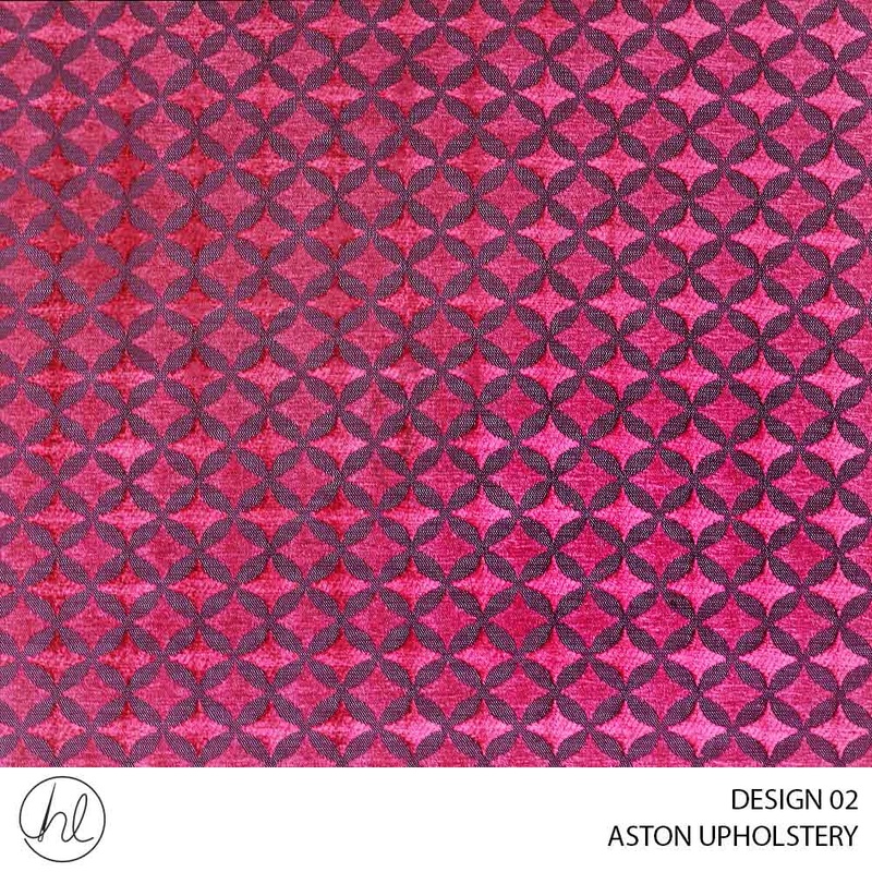 ASTON UPHOLSTERY DESIGN 02 140CM PER M ROUGE BUY 20M OR MORE FOR R79.99
