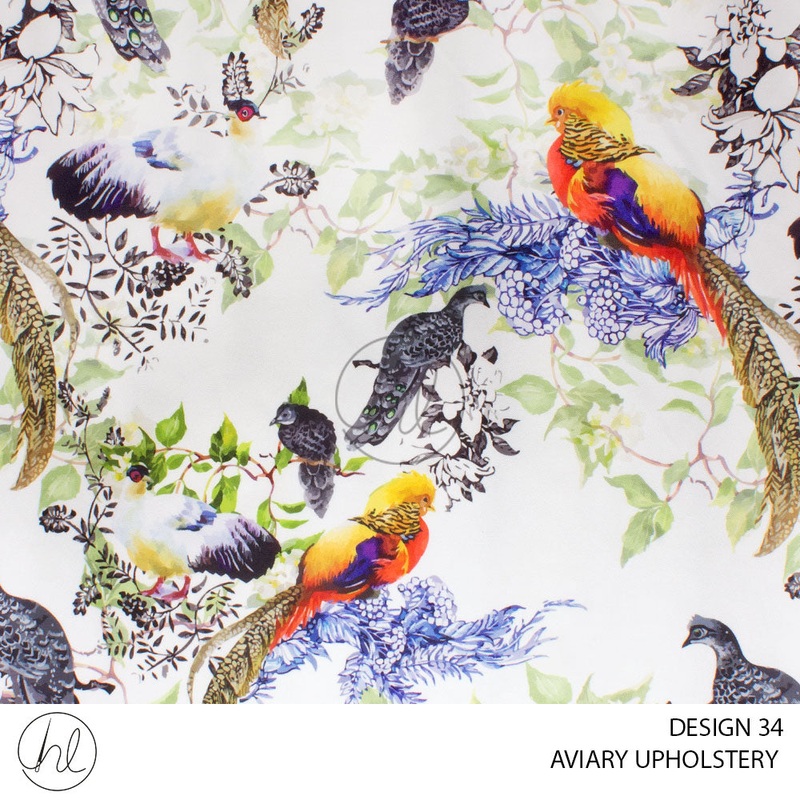 C/D Upholstery Aviary 1 White